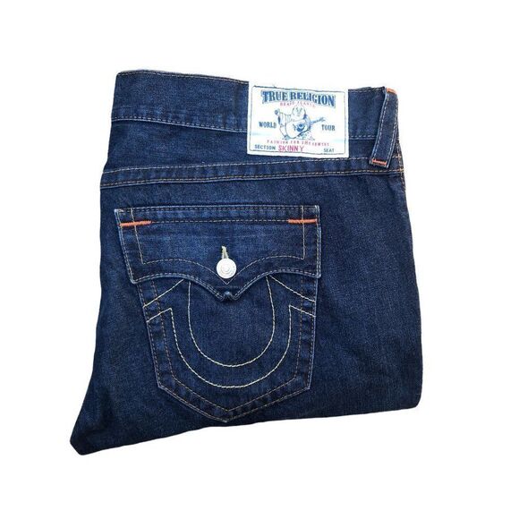 True Religion Jeans Size 44 SKINNY Blue - Picture 6 of 7